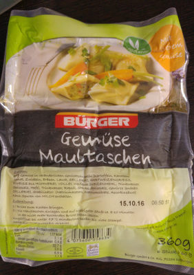 Gemüse Maultaschen – Bürger – 360 g