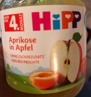 Aprikose in Apfel – Hipp –