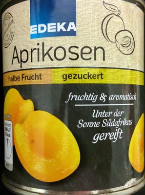 Aprikosen, halbe Frucht, gezuckert – Edeka –