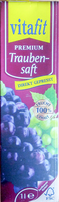 Premium Traubensaft – vitafit,Berghüler Fruchtsaft,Lidl – 1 l
