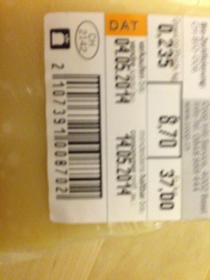 Parmigiano Reggiano – Naturaplan,Coop – 235g