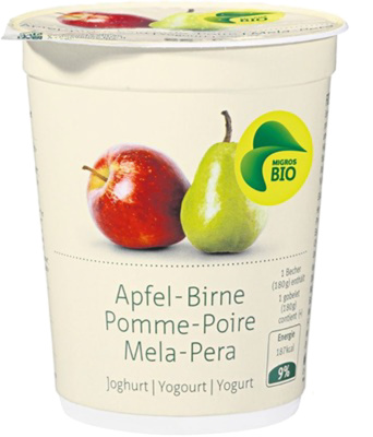 yogourt pomme poire BIO – Migros,Elsa,M-BIO – 180 gr