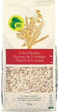 5-Kornflocken – Migros, MIGROS BIO – 500 g