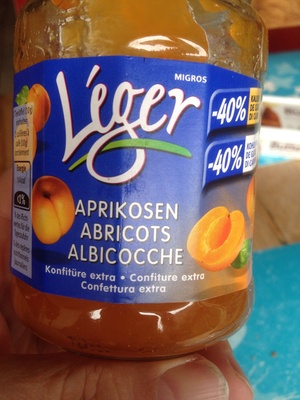 Abricots Confiture extra – Léger,Migros – 325 g