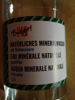 Eau minérale naturelle – M Budget – 1.5 l