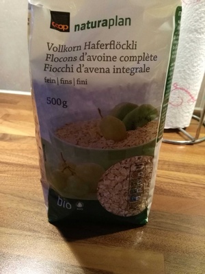 Vollkorn Haferflöckli – Coop naturaplan – 500 grammes
