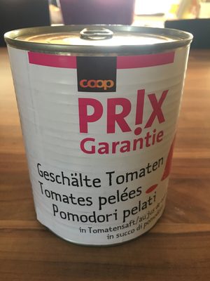 Tomates pelées – Coop prix garantie – 800 g