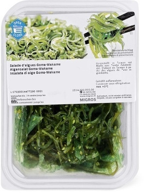 Salade d’algues Goma-Wakame – Migros –
