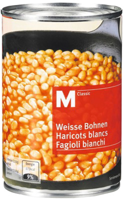Haricots blancs – M-Classic,Migros – 440 g