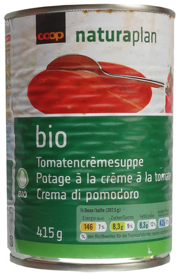 Tomatencrèmesuppe – Coop,Coop Naturaplan, Coop Naturaplan Bio – 415 g