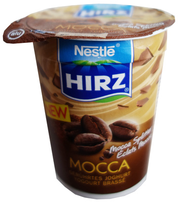 HIRZ MOCCA GERÜHRTES JOGHURT Mocca Splitter – Nestlé,Hirtz,Lactalis/Nestlé – 180 gr