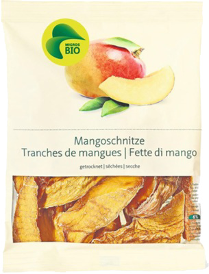 Mangoschnitze getrocknet – Migros,Migros-BIO – 100 g