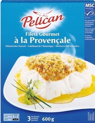 Filets Gourmet à la Provençale Atlantischer Dorsch – Pelican,Migros – 600 g