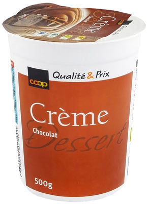 Créme Dessert Chocolat Coop Qualité & Prix – Coop,Coop Qualité & Prix – 500 g