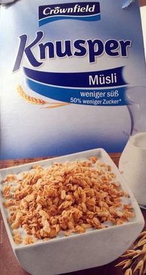 Muesli croustillant allégé en sucres – Crownfield,LIDL – 750 g