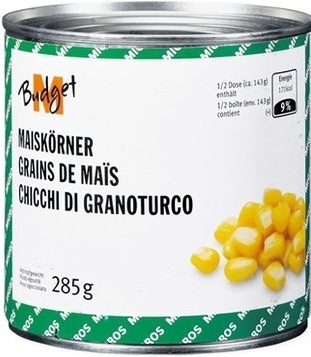 Grains de maïs – M-Budget – 285 g
