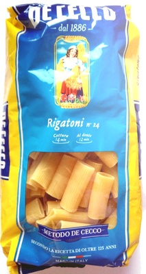 Rigatoni n°24 – De Cecco,Dececco – 500 g