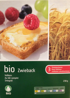 Zwieback – Naturaplan, Coop naturaplan bio – 230 g