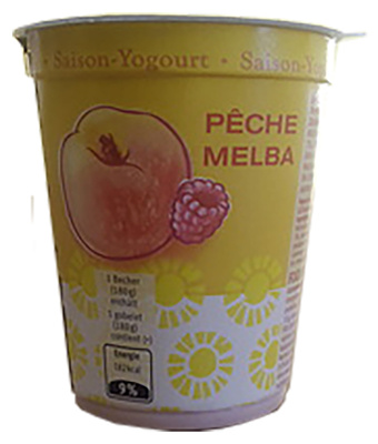 yogourt de saison pêche melba – Migros – 180 g