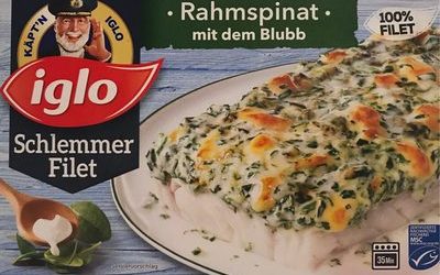 Schlemmer Filet, Rahm Spinat Mit Dem Blubb – Iglo – 390 g